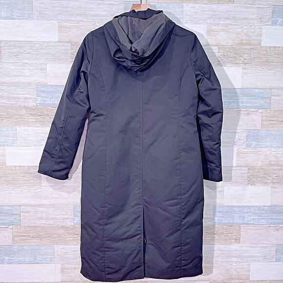 AMERICAN AIRLINES Midi Winter Coat Detachable Liner Black Thinsulate Womens 4 4R - Picture 4 of 9